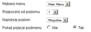 Ustawienia modułu menu cz. 2